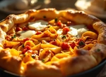 Запеканка-пицца с макаронами