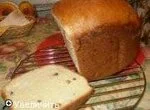 Сладкий хлеб с изюмом в хлебопечке