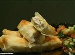 Рулетики из лаваша с курицей и сыром
