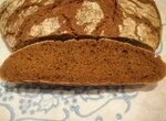 Хлеб ‏״Домашний‏״ ржано-пшеничный на закваске (духовка)