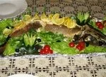 Осетр, запечённый целиком