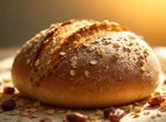 Пшеничный хлеб с  овсяными хлопьями и луком