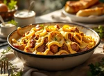 Мясо печёное в майонезном маринаде