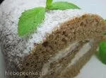 Имбирно-тыквенный рулет с маскарпоне