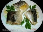 Скумбрия с "секретиком", запеченная в аэрогриле