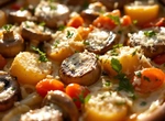 Картошка с грибами в горшочке (аэрогриль Хоттер)