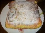 Сливочный пирог с виноградом