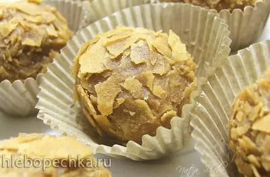 Трюфели с белым карамелизированным шоколадом и макадамией - Хлебопечка.ру