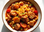 Мясо по-красному (со стручковой фасолью)