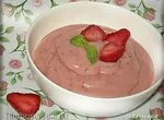 Овсяный кисель с клубникой