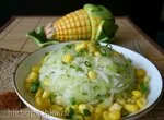 Салат ‏״2 редьки, огурец и кукуруза‏״