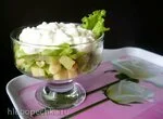 Салат-коктейль с зернёным творогом