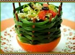Цитрусовый салат из кускуса с мидиями и мятой
