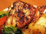 Курица ‏״с дымком‏״ и картошка по-деревенски в мультиварке Steba DD2
