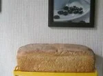 Белый хлеб с овсяной мукой и семечками тыквы в духовке (холодная ферментация)
