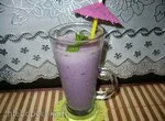 Чернично-банановый коктейль