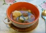 Лёгкий суп с фрикадельками (евро суп)