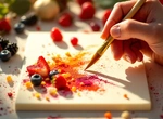 Рисование шоколадными красками