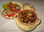 Фасоль, приготовленная в горшочке (электрический духовой  шкаф)