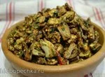 Сушеные баклажаны кусочками, в сухом маринаде
