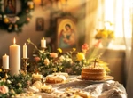 Церковные традиции, артос, пасхальные куличи, просфоры и освящение пасхи