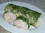 Закусочный рулет из плавленых сырков