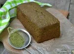 Фунтовый кекс с чаем матча