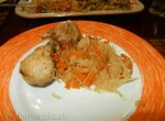 Куриные голени с капустой