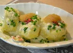 Картофель на пару в сливочном соусе из кокосового молока