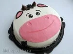 Торт ‏״Бык‏״, украшение кремом (+видео)