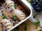 Запеканка с ягодами и круассанами