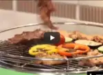 Угольный гриль на кухне