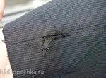 Как лучше зашить дырку на штанах?