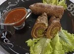 Говяжьи рулады с бургундским соусом