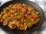 Пряные жареные куриные желудки