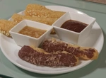 Чуррос с кокосово-шоколадным ганашем и ананасово-ромовой карамелью