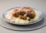 Кузу-кебаб с рисом