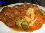 Мясо, тушёное в пиве
