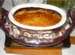 Мясо ‏״по-французски‏״ на картофельной подушке