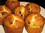 Кексы лимонные с изюмом